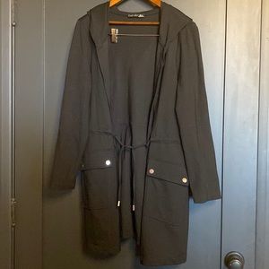 Black Tape_ Blazer w/ hood.